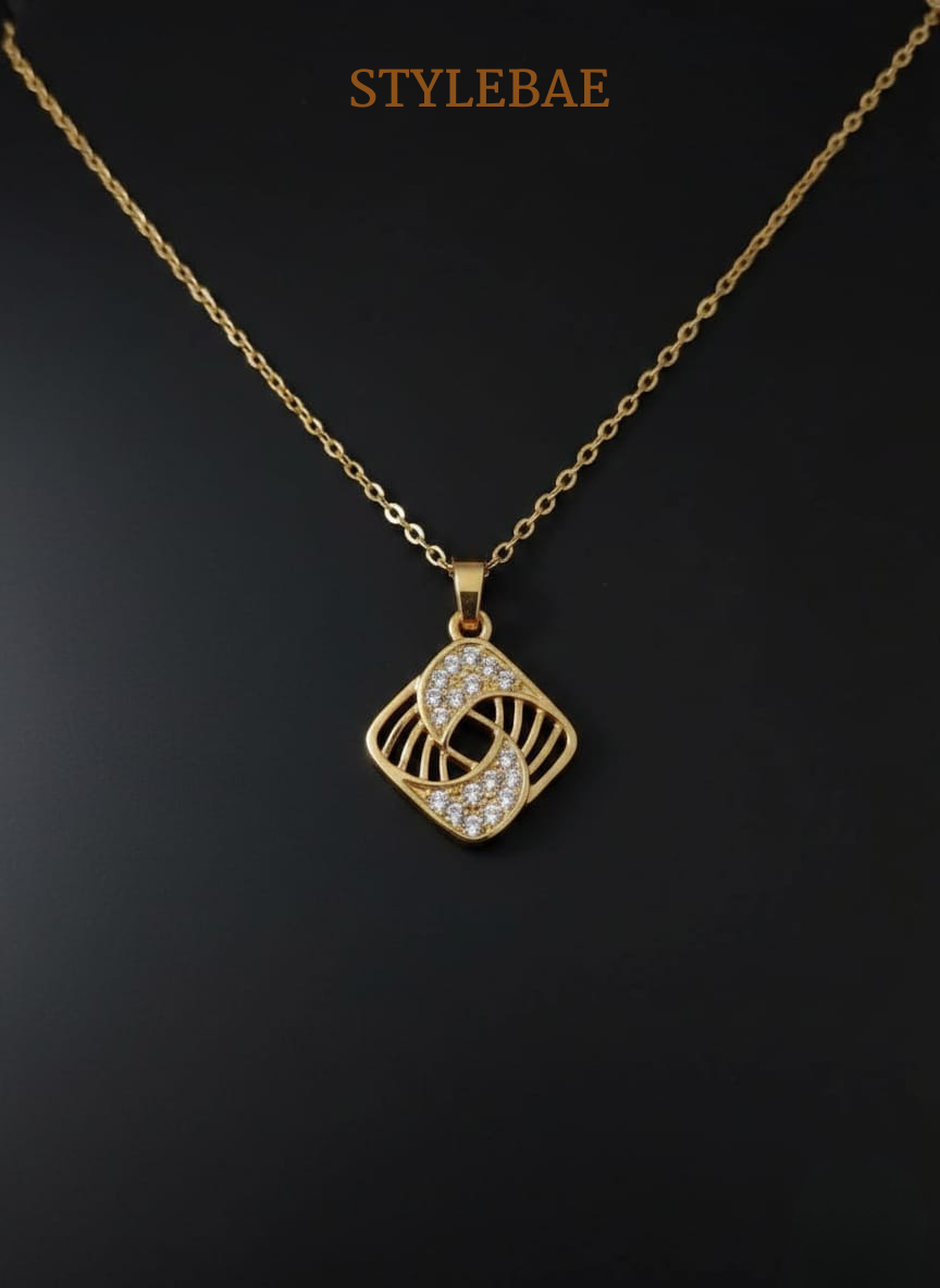 Aurielle Knot Glow Pendant Necklace