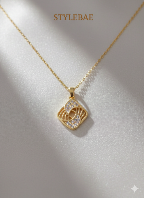 Aurielle Knot Glow Pendant Necklace