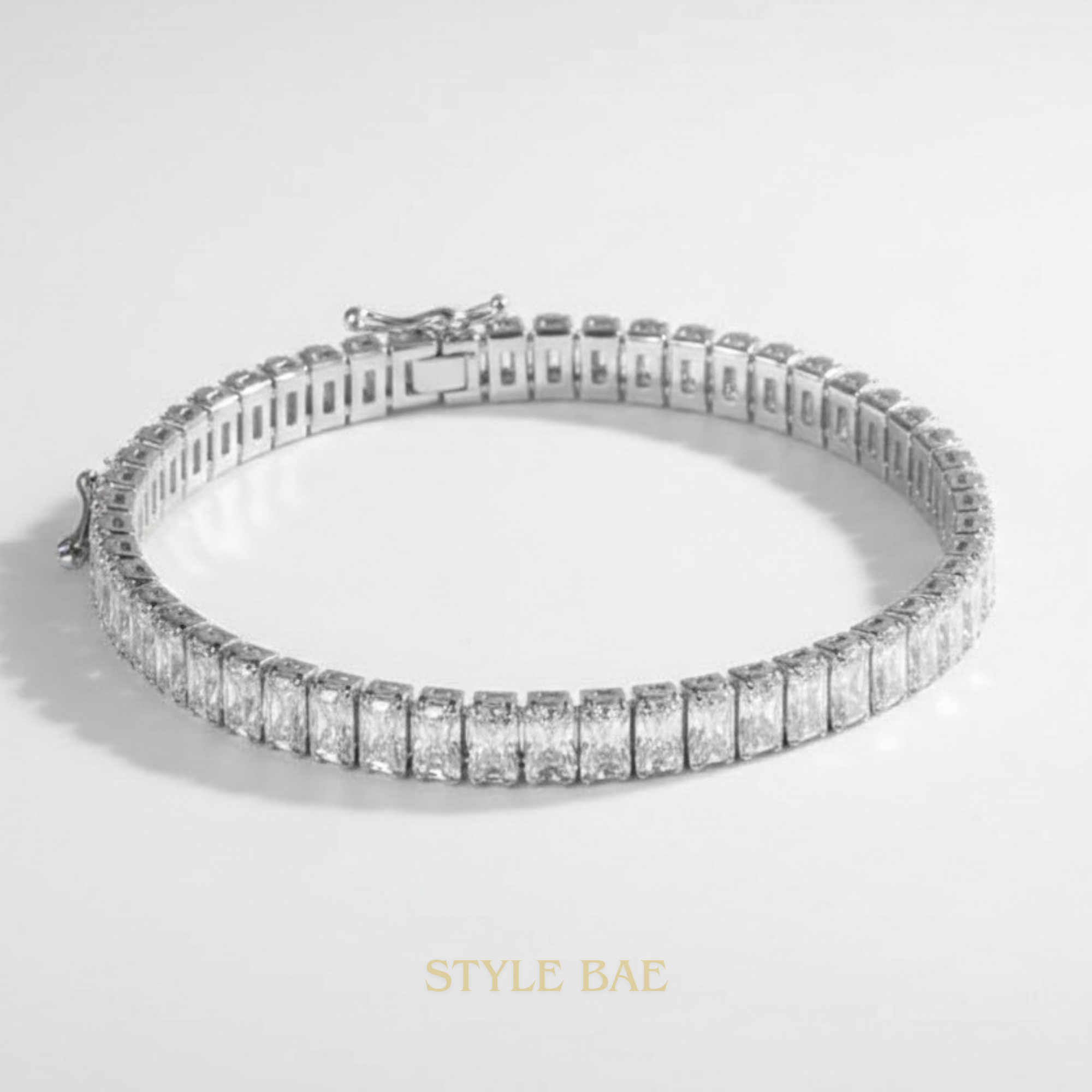 Celestia Baguette Spark Tennis Bracelet
