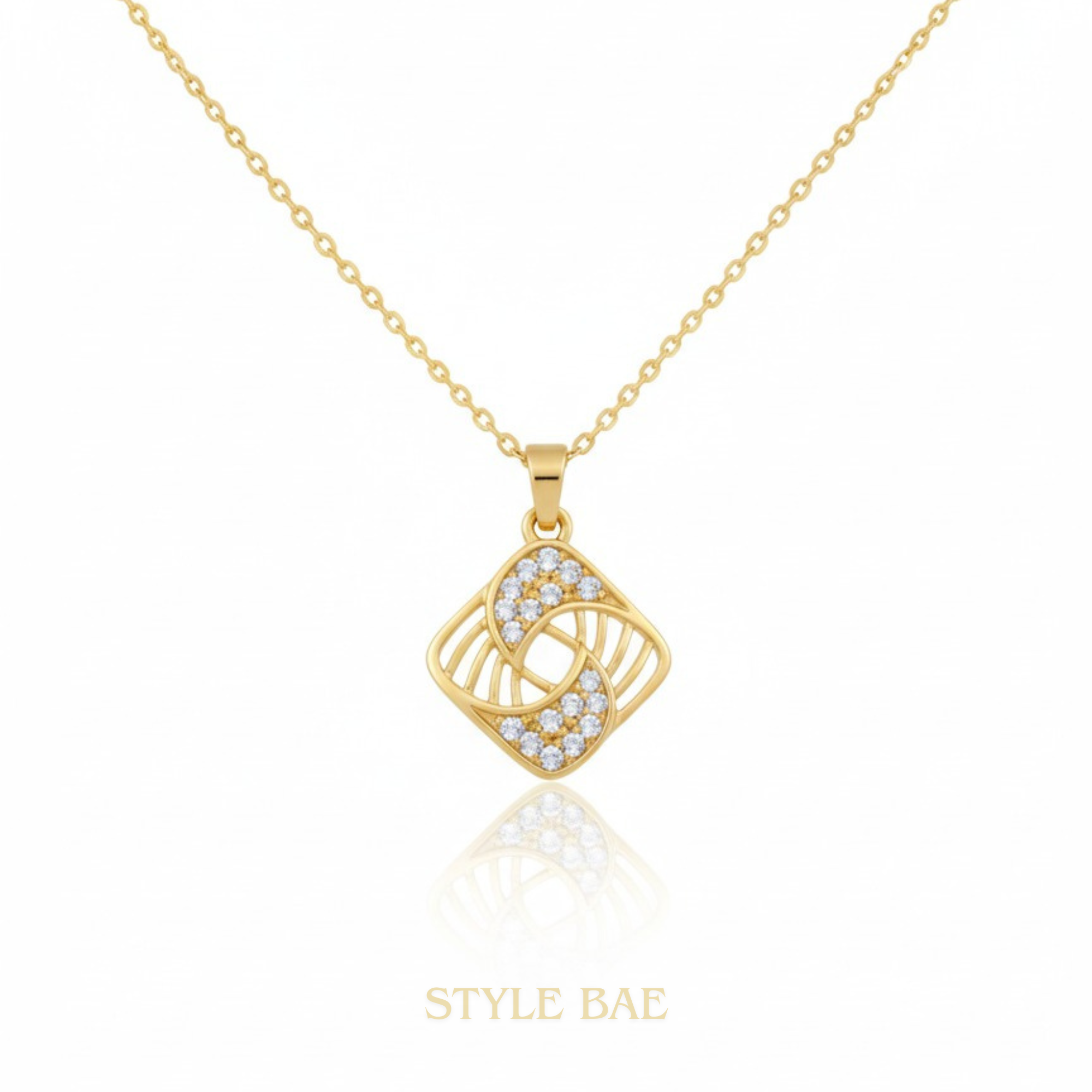 Aurielle Knot Glow Pendant Necklace