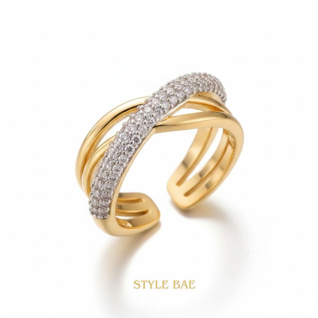 Radiant Curve Wrap Ring