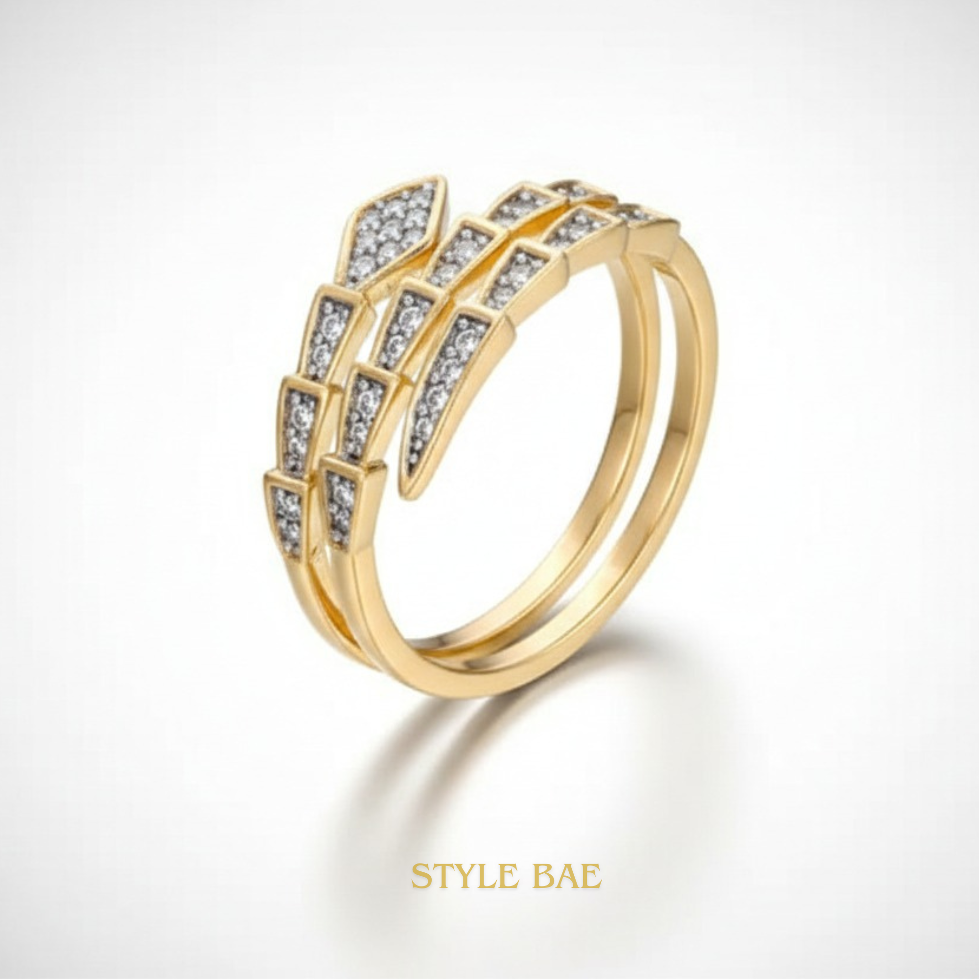 Radiant Edge Pavé Wrap Ring