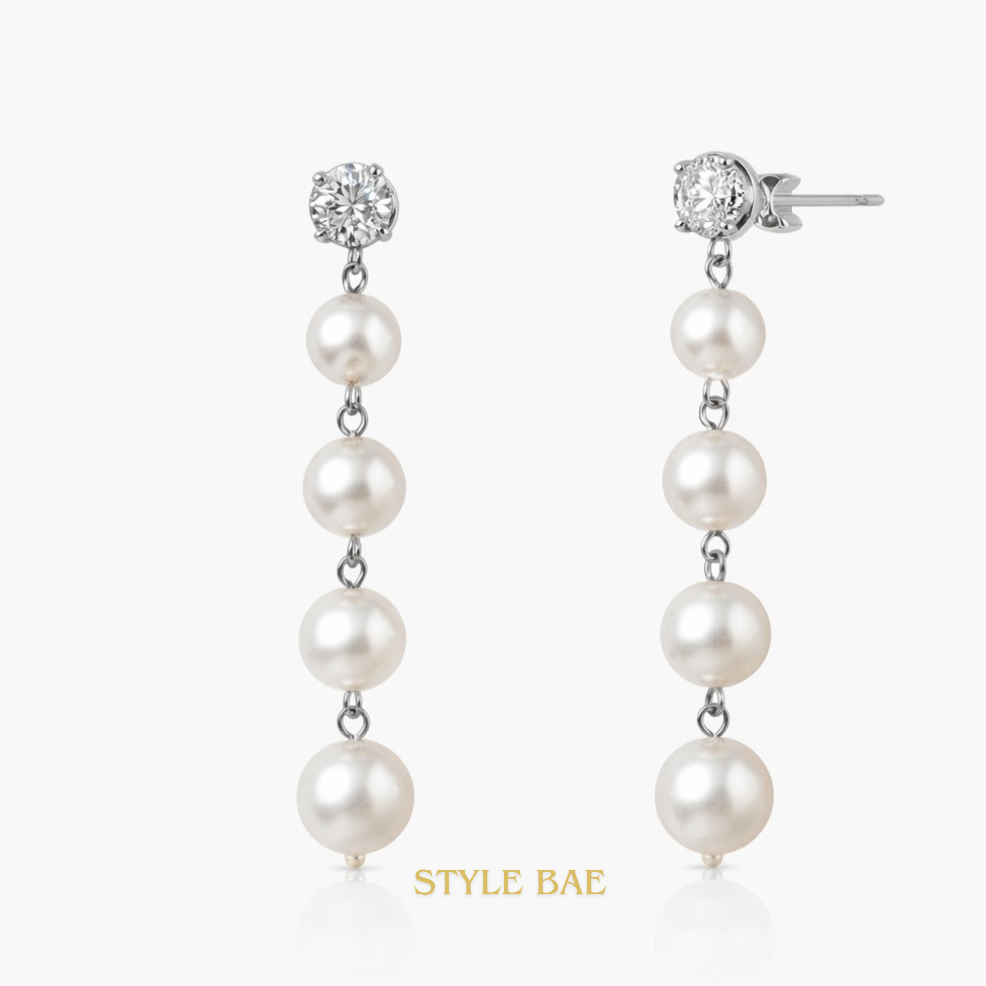 Celeste Pearl Cascade Drop Earrings