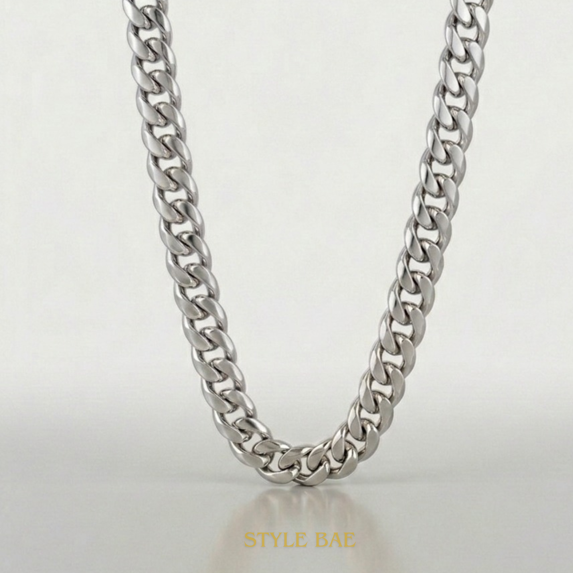 Classic Silver Cuban Chain
