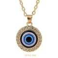 Evil Eye Gold Pendant Necklace