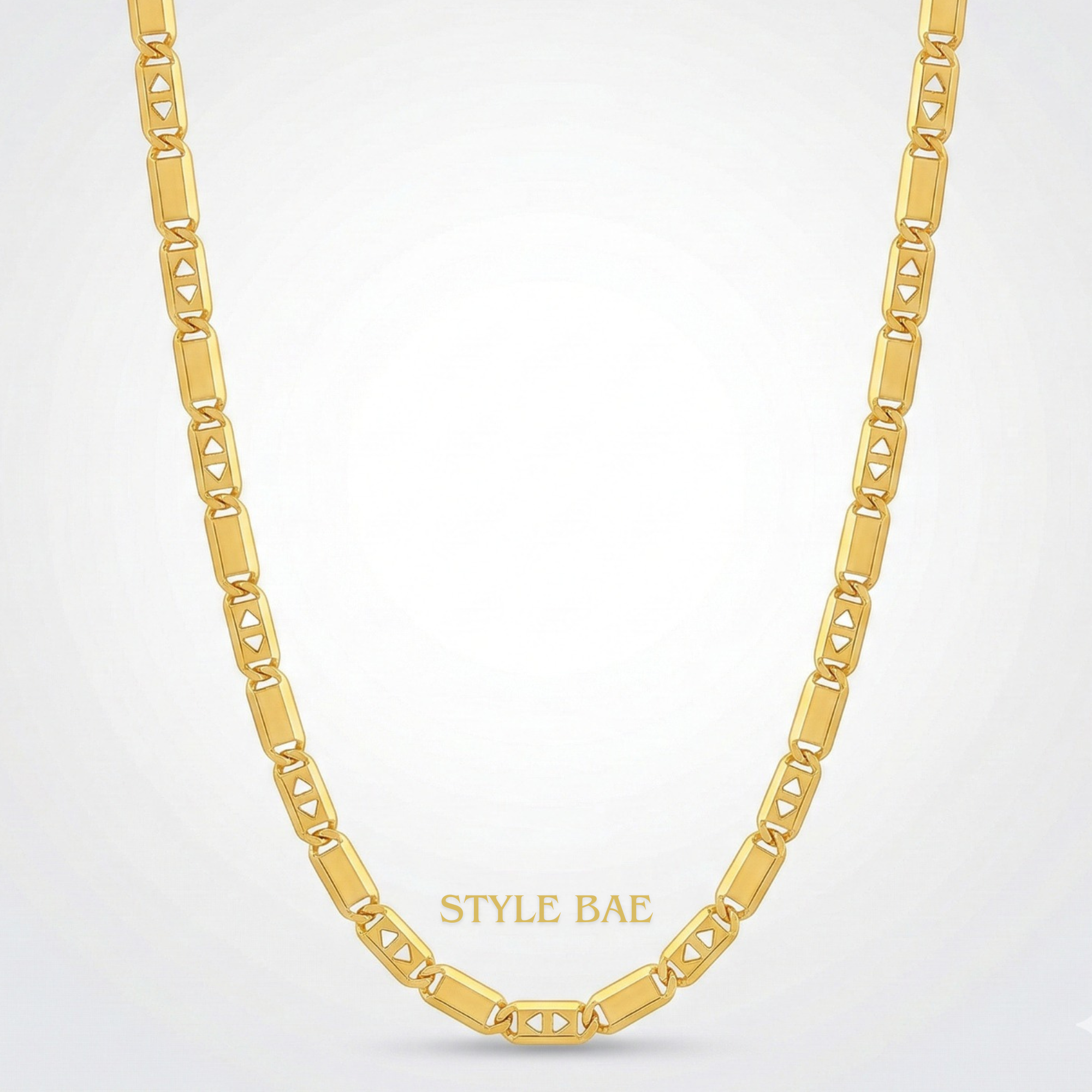 Luxe Geometric Gold Chain