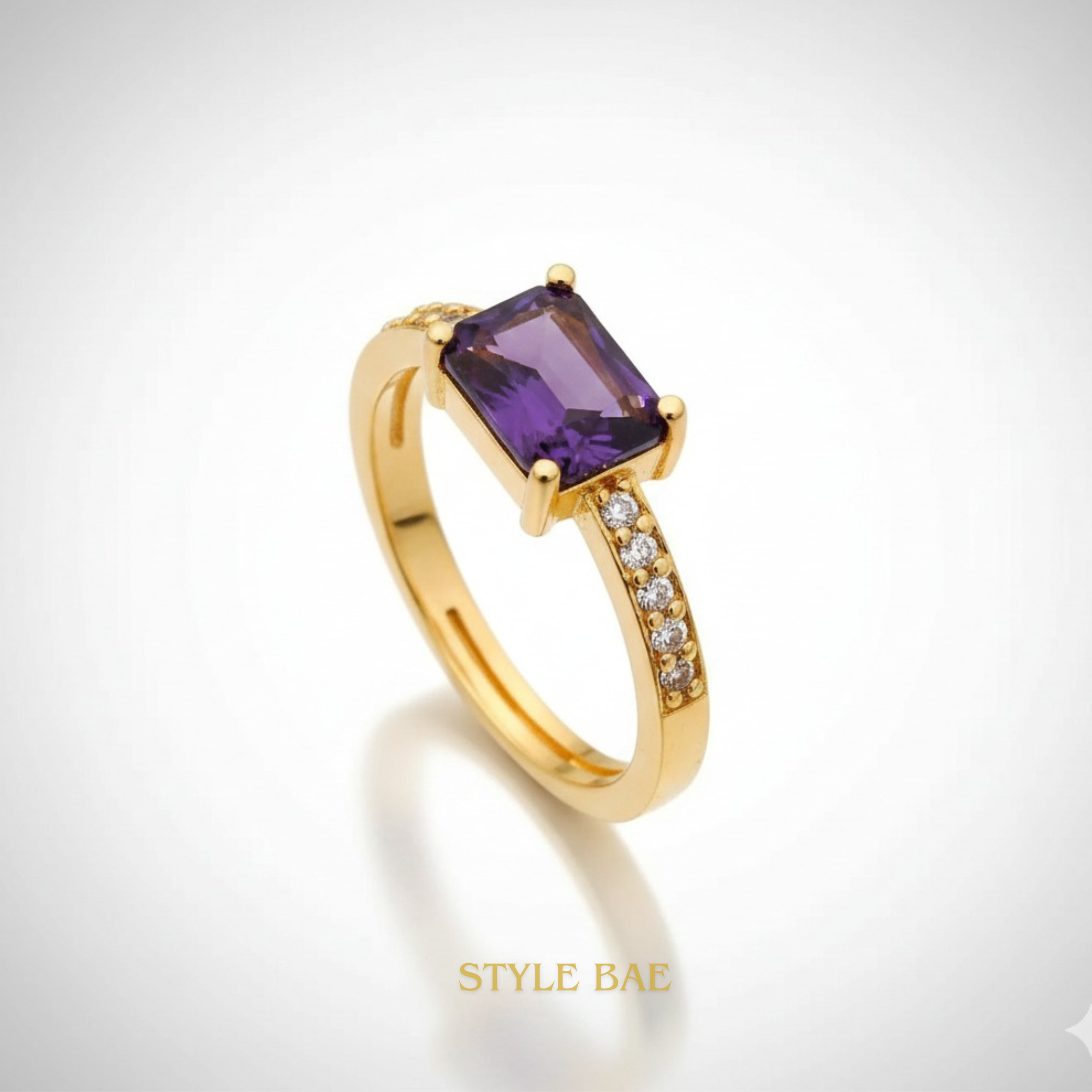 Royal Azure Solitaire Ring