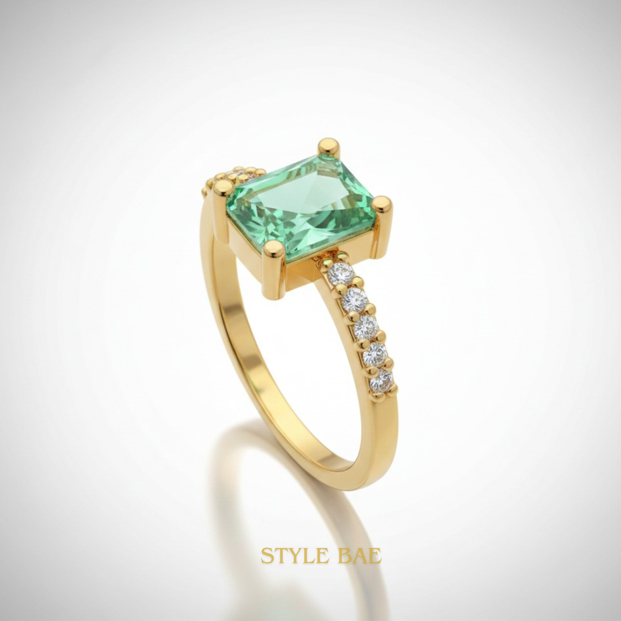 Royal Azure Solitaire Ring
