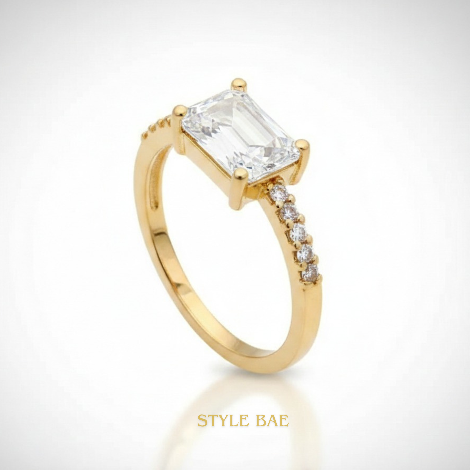 Royal Azure Solitaire Ring