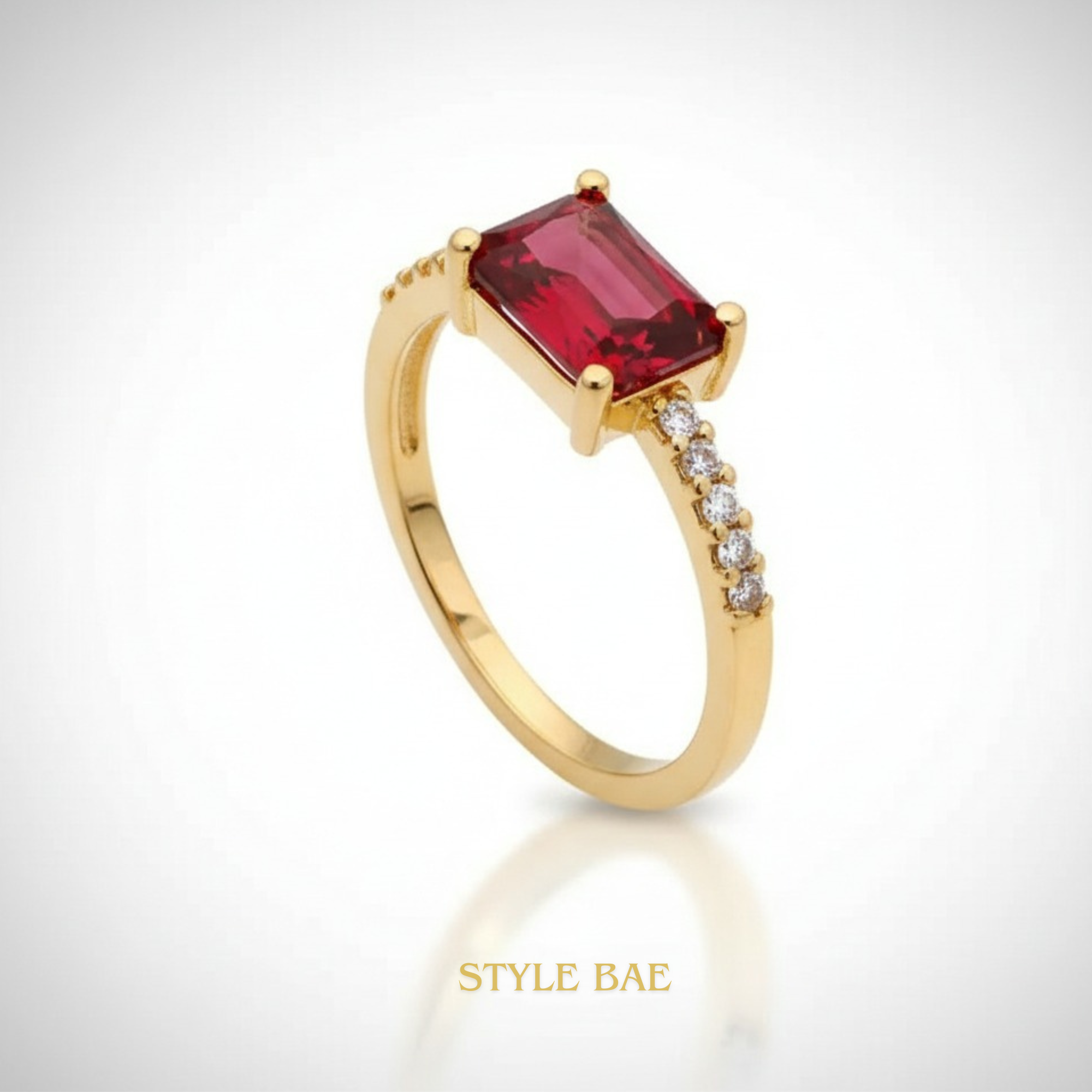 Royal Azure Solitaire Ring