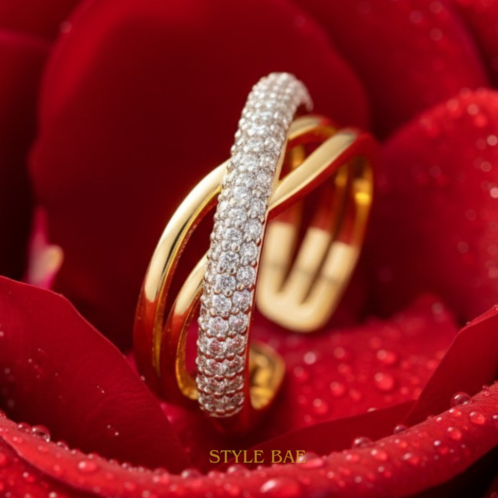 Radiant Curve Wrap Ring