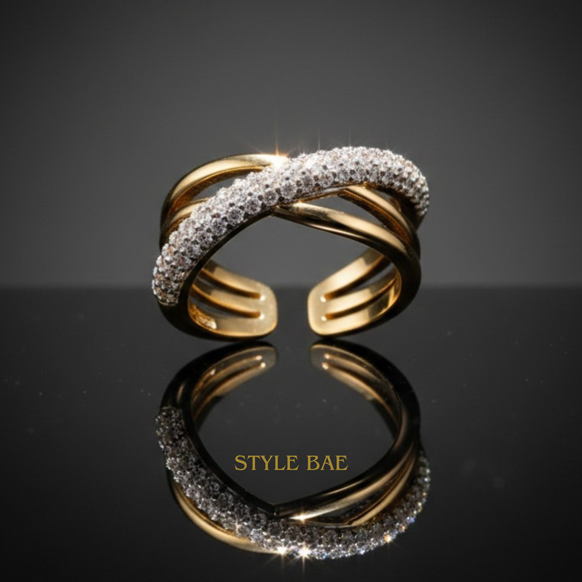 Radiant Curve Wrap Ring