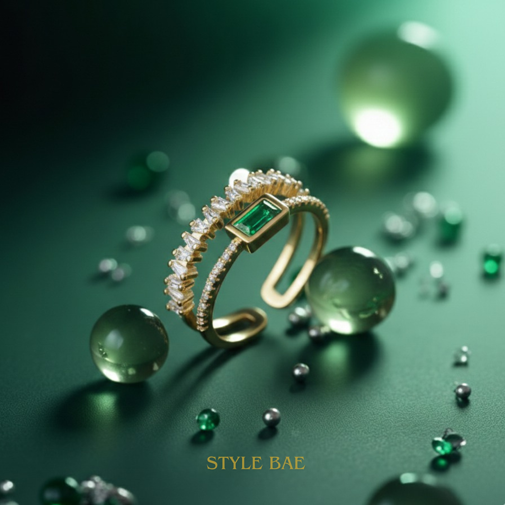 Emerald Luxe Wrap Ring